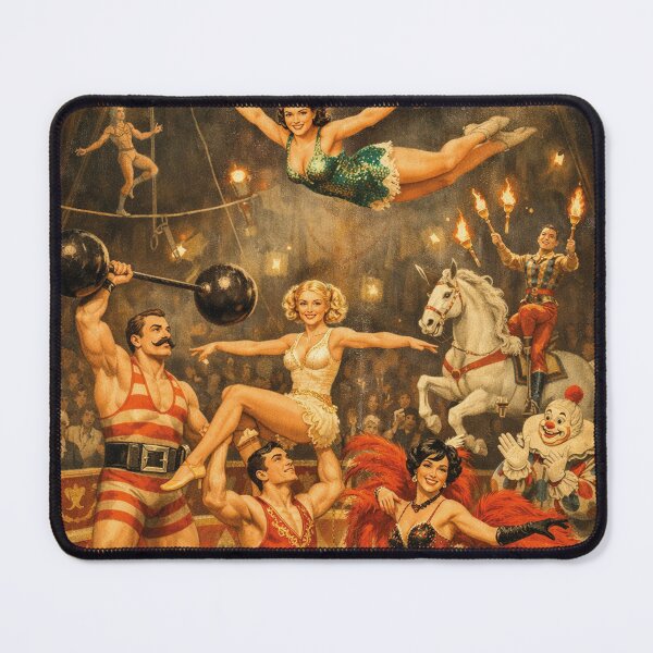 Item preview, Magical Circus World: Nostalgic Vintage Fairground Poster designed and sold by Mauswohn.