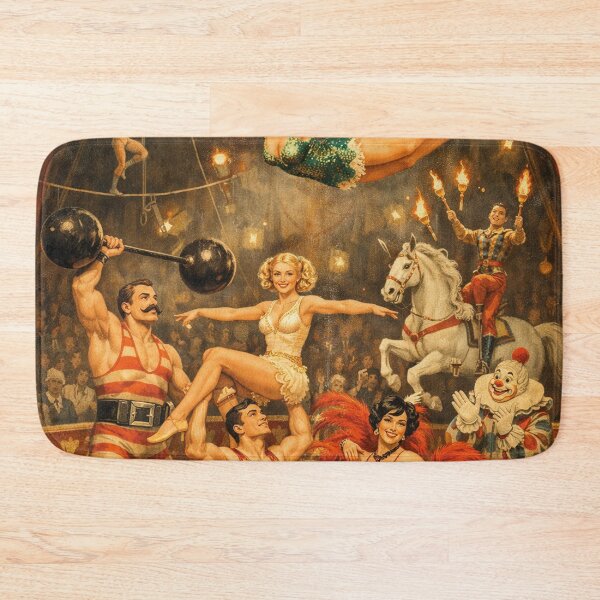 Item preview, Magical Circus World: Nostalgic Vintage Fairground Poster designed and sold by Mauswohn.