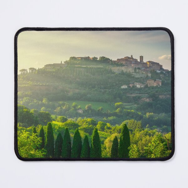Item preview, Montepulciano town skyline at sunset. Tuscany, Italy designed and sold by Stefano Orazzini.