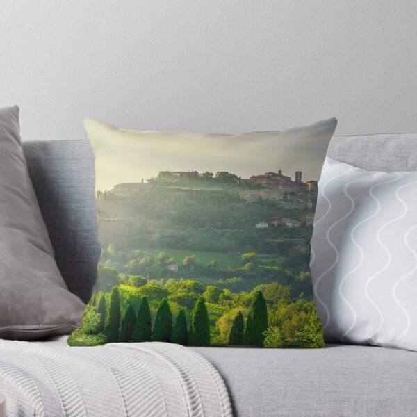Item preview, Montepulciano town skyline at sunset. Tuscany, Italy designed and sold by Stefano Orazzini.