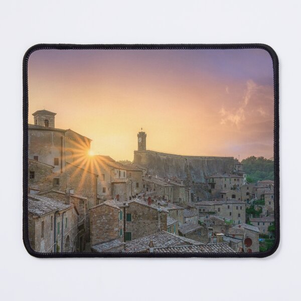 Item preview, Sorano village on tuff at sunset. Tuscany, Italy designed and sold by Stefano Orazzini.
