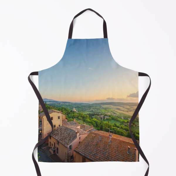 Item preview, Montepulciano village panoramic view at sunset. Tuscany, Italy designed and sold by Stefano Orazzini.