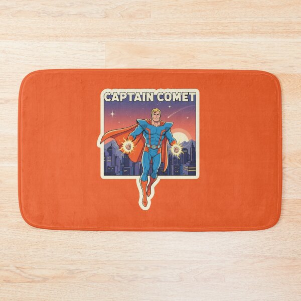 Item preview, Captain Comet Retro Superhero - Vintage 80s Comic Book Style Art designed and sold by Patternomania.