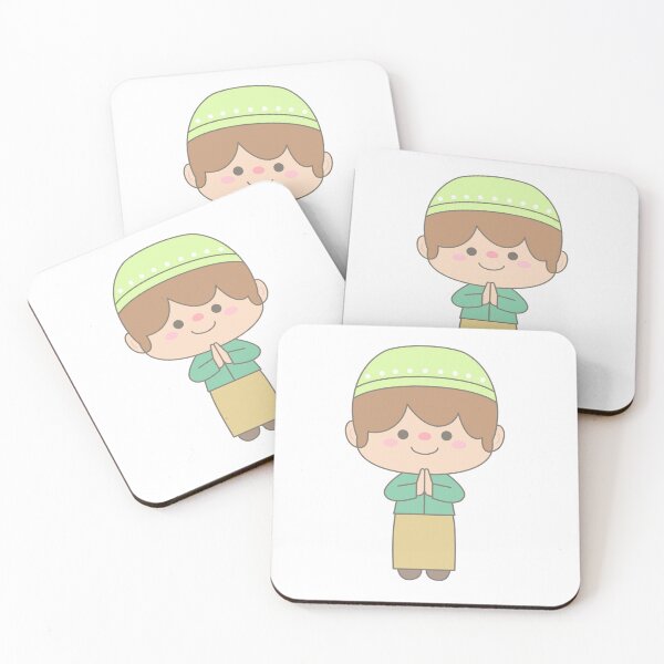 Item preview, Cute Muslim Boy Praying Dua for Ramadan and Eid Mubarak Celebration designed and sold by nuchz.