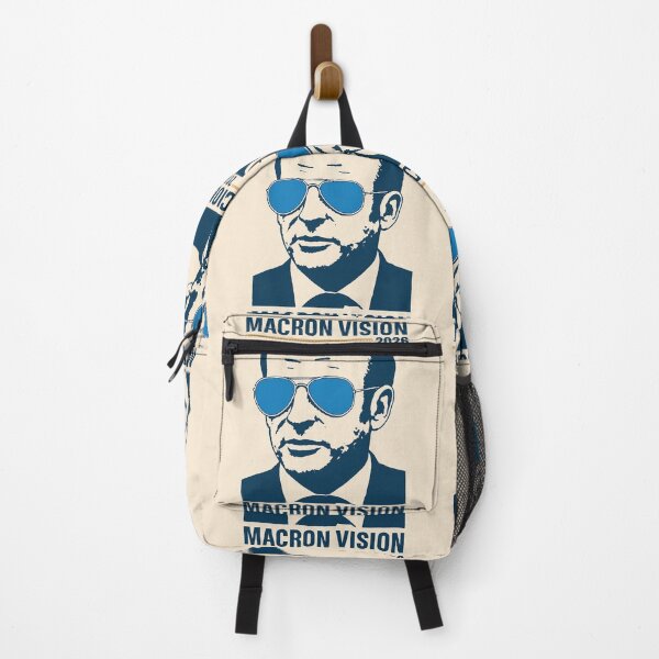 Item preview, Emmanuel Macron Vision - French President with Lunettes Bleues (Aviator Glasses) designed and sold by AnimeShin.