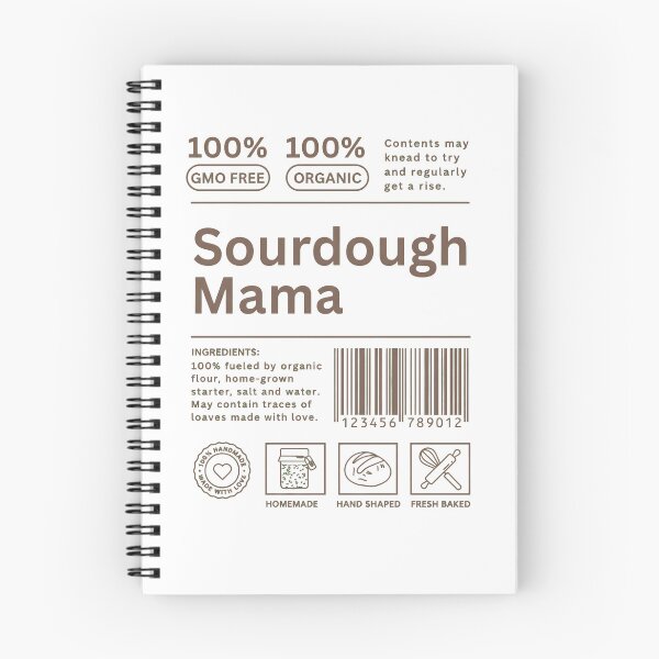 Item preview, Sourdough Mama - Retro Aesthetic Baking Label Design designed and sold by AIEngine.
