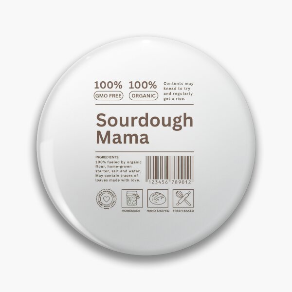 Item preview, Sourdough Mama - Retro Aesthetic Baking Label Design designed and sold by AIEngine.