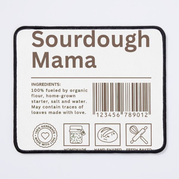 Item preview, Sourdough Mama - Retro Aesthetic Baking Label Design designed and sold by AIEngine.