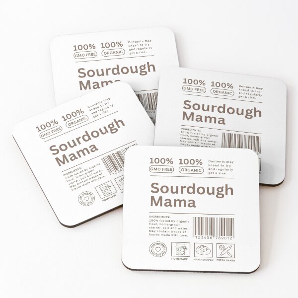 Item preview, Sourdough Mama - Retro Aesthetic Baking Label Design designed and sold by AIEngine.