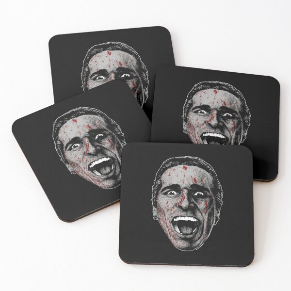 Item preview, American Psycho Bloody Face Illustration Style designed and sold by Adenahilton.