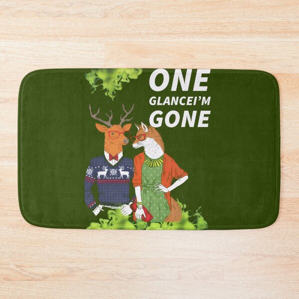 Item preview, One Glance I’m Gone – Cute Deer & Fox Love Illustration designed and sold by Adappai.