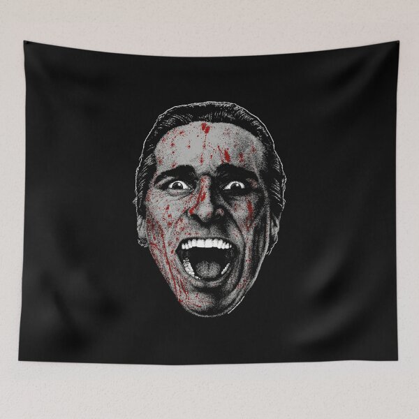 Item preview, American Psycho Bloody Face Illustration Style designed and sold by Adenahilton.