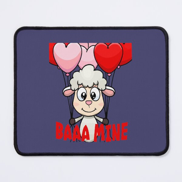 Item preview, Baaa Mine Lamb Holding Heart Shaped Balloons designed and sold by taiche.