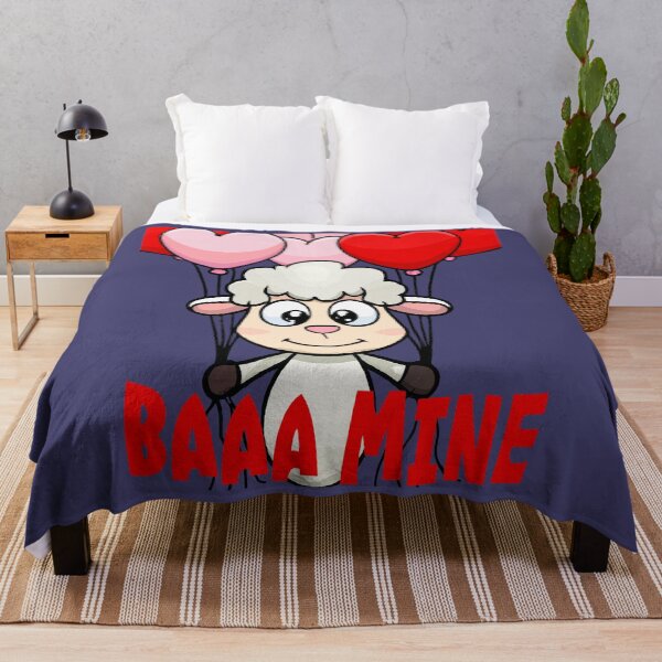Item preview, Baaa Mine Lamb Holding Heart Shaped Balloons designed and sold by taiche.