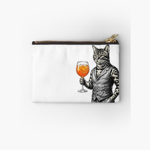 Item preview, Vintage Bengal Cat Italian Spritz Summer Art designed and sold by OneLineBar.