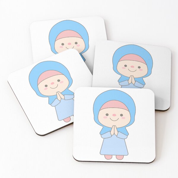 Item preview, Cute Muslim Girl Praying Dua wearing Hijab for Ramadan and Eid Mubarak designed and sold by nuchz.