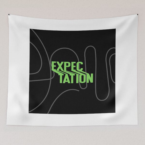 Item preview, Expectation – Bold Green Typography Concept Design designed and sold by teevraa.
