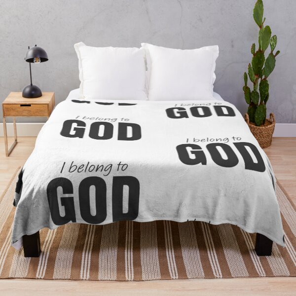 Item preview, I belong To God – Christian Faith Typography T-Shirt Design designed and sold by CrossCrafted.