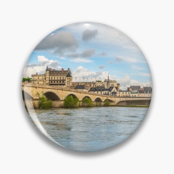 Item preview, Amboise village, bridge and castle. Loire Valley, France designed and sold by Stefano Orazzini.