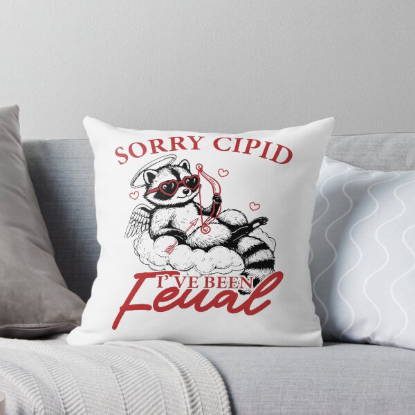 Item preview,  Sorry Cupid I've Been Feral, Funny Cute Raccoon Valentines designed and sold by kashiart.
