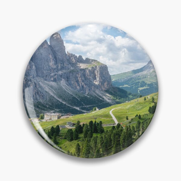 Item preview, Panoramic view of Gardena Pass with Dolomites peaks in summer, Italy designed and sold by Stefano Orazzini.