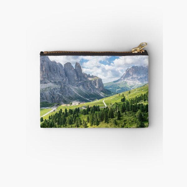Item preview, Panoramic view of Gardena Pass with Dolomites peaks in summer, Italy designed and sold by Stefano Orazzini.