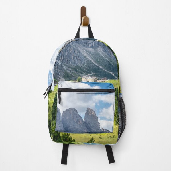 Item preview, Panoramic view of Gardena Pass with Dolomites peaks in summer, Italy designed and sold by Stefano Orazzini.