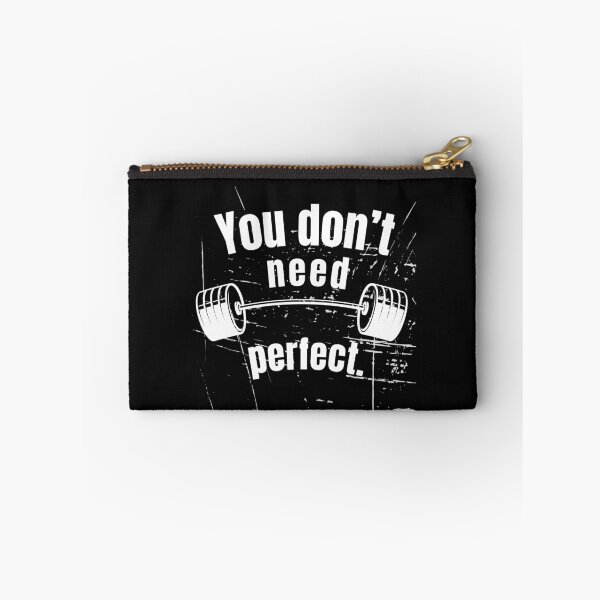 Item preview, You don’t need perfect. Gym Fitness Motivation Quote designed and sold by TeeArtWorld.
