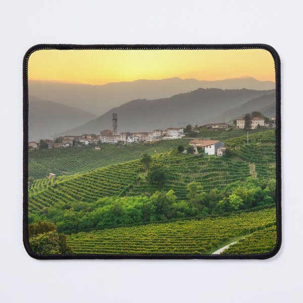 Item preview, Prosecco vineyards and San Pietro di Barbozza village. Veneto, Italy designed and sold by Stefano Orazzini.