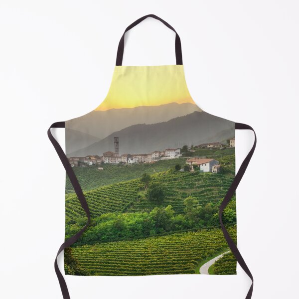 Item preview, Prosecco vineyards and San Pietro di Barbozza village. Veneto, Italy designed and sold by Stefano Orazzini.