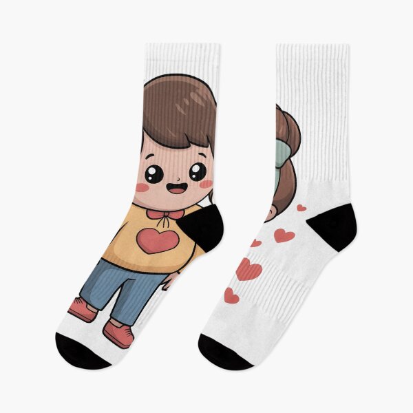 Item preview, Cute Kawaii Valentine Couple Cartoon designed and sold by StormVape.