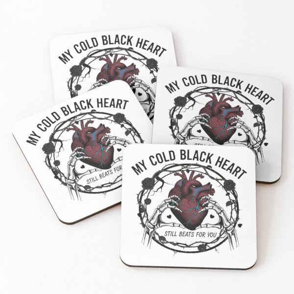 Item preview, Goth Aesthetic Skeleton Heart - Cold Black Heart Valentine designed and sold by Wear Sculpt.