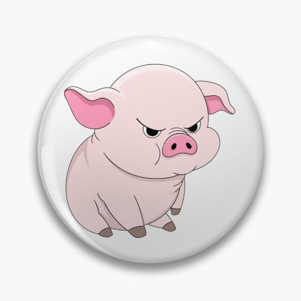 Item preview, Sassy Pink Pig Illustration designed and sold by Yesss-Mau.