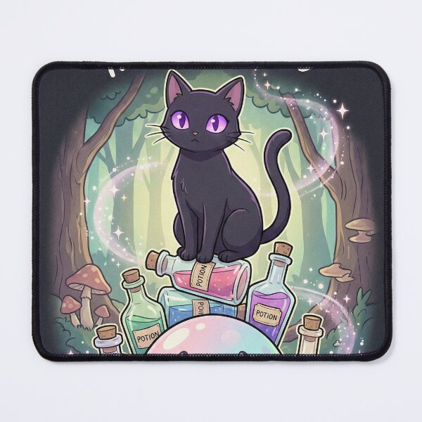 Item preview, Witch Cat Familiar designed and sold by Midnight Replay.