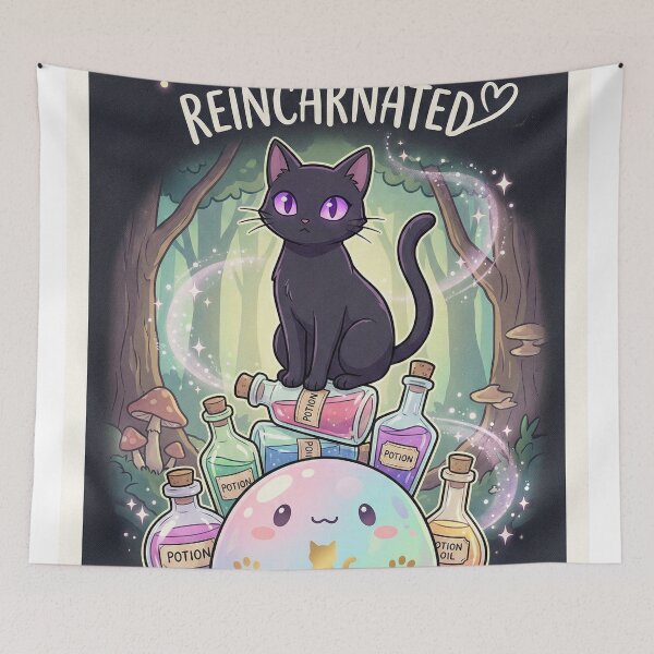 Item preview, Witch Cat Familiar designed and sold by Midnight Replay.