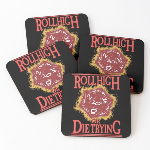 Item preview, Roll High or Die Trying designed and sold by SideQuest - Scribbled Chaos!.