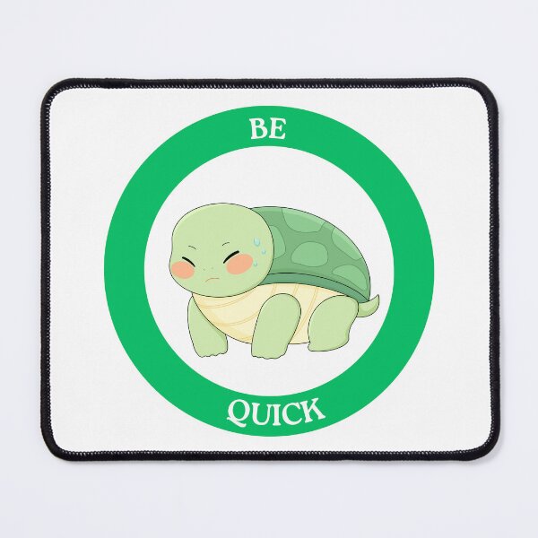 Item preview, Be Quick Turtle - Cute Stressed Turtle Circle Meme designed and sold by Love3Happy.