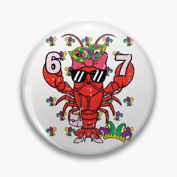 Item preview, 67 Crawfish 6 7 Mardi Gras Meme Kids Girls Women Teacher  designed and sold by ArleneRowe.