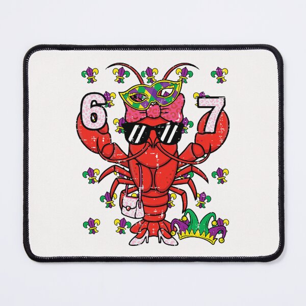Item preview, 67 Crawfish 6 7 Mardi Gras Meme Kids Girls Women Teacher designed and sold by ArleneRowe.