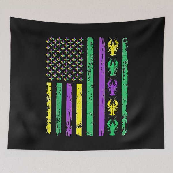 Item preview, Carnival Mardi Gras USA American Flag Crawfish Parade Outfit  designed and sold by ArleneRowe.
