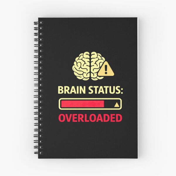Item preview, Brain Status Overloaded – Funny Mental Multitasking Design designed and sold by AdicretorDesign.
