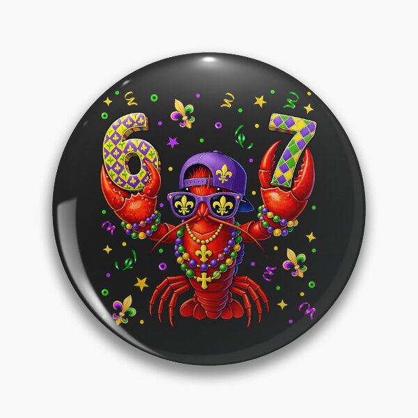 Item preview, 67 Crawfish 6 7 Mardi Gras Meme Kids Girls Women Teacher  designed and sold by ArleneRowe.