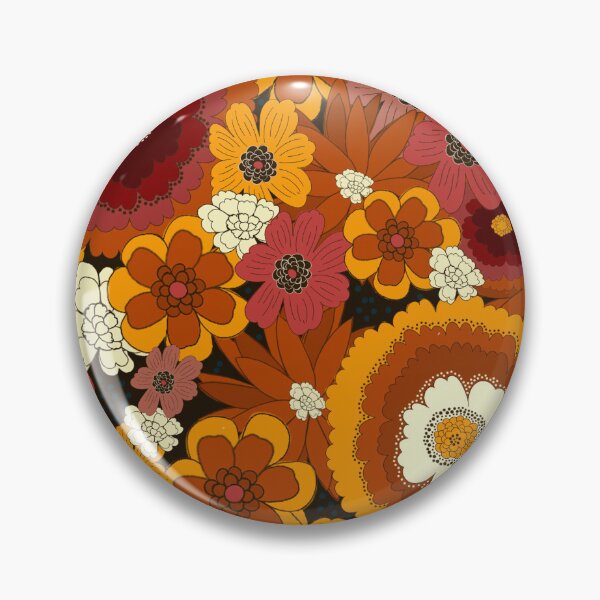 Artikelvorschau, Kräftige Prärie-Retro-Blumenmuster entworfen und verkauft von TuluaStudio.