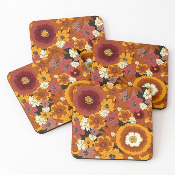 Artikelvorschau, Kräftige Prärie-Retro-Blumenmuster entworfen und verkauft von TuluaStudio.