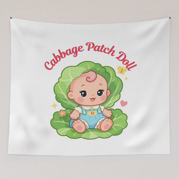 Item preview, Cabbage Patch Doll – Cute Retro Cartoon T-Shirt designed and sold by Mukesh Saxena.