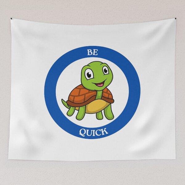 Item preview, Be Quick Turtle - Cheerful Green Turtle Circle Design designed and sold by Love3Happy.