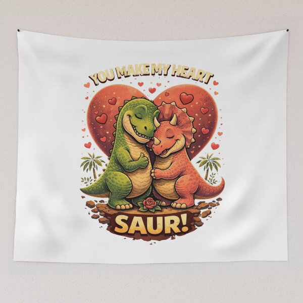 Item preview, You Make My Heart Saur | Cute Dinosaur Valentine’s Day Design designed and sold by Wear Sculpt.