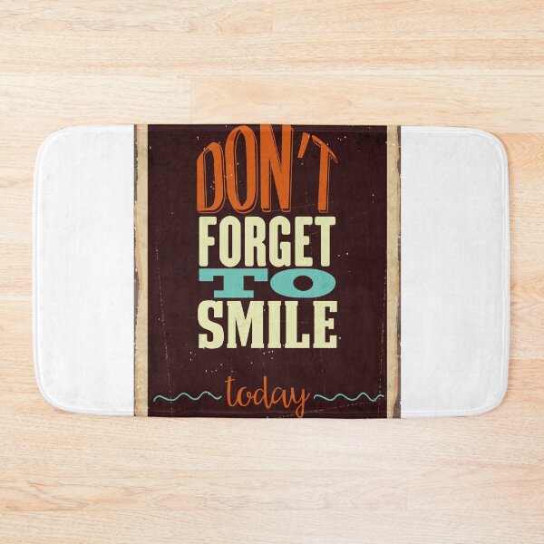 Item preview, don't forget to smile retro design poster  designed and sold by omshree9.