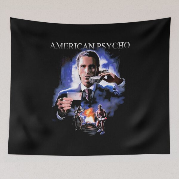 Item preview, American Psycho Patrick Bateman Horror Illustration designed and sold by Adenahilton.