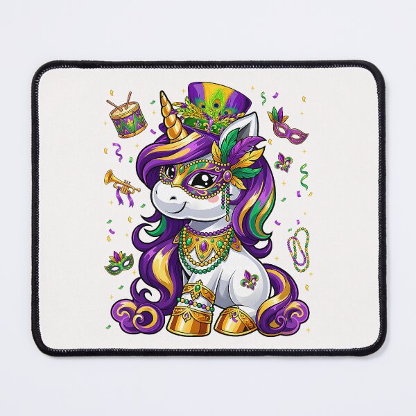 Item preview, Cute Mardi Gras Princess Unicorn Bead Women Girl Kid Toddler  designed and sold by ArleneRowe.